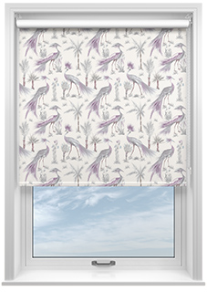 Tropical Birds, Amethyst - Twist&Fit Roller Blind
